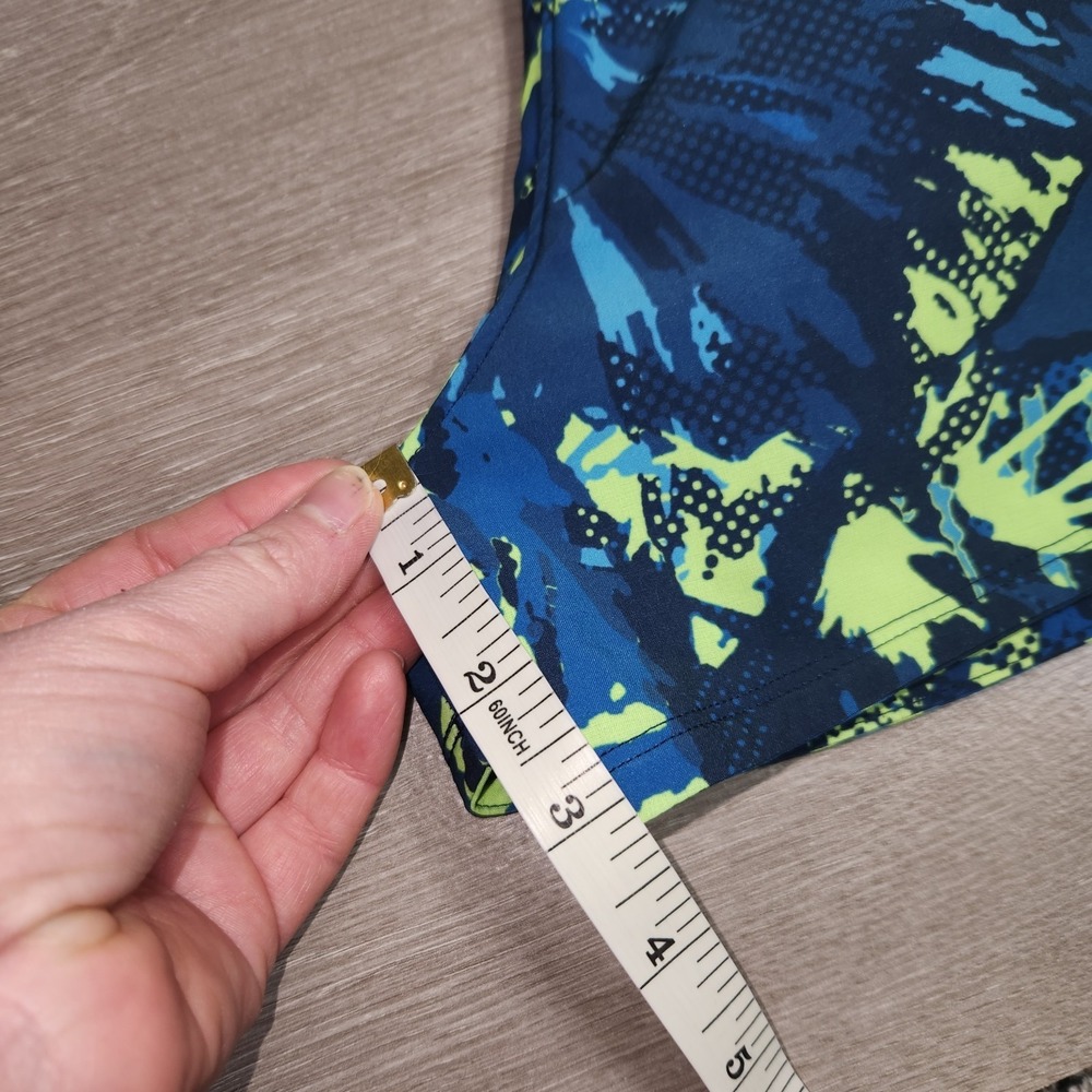Under Armour Speed Pocket Running Shorts Fitted Lined Blue Green Women's L Nwt - Picture 11 of 12